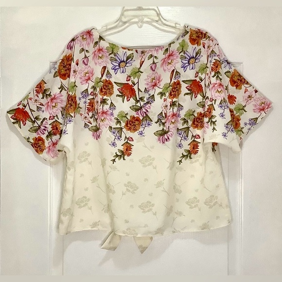 JACLYN SMITH FLORAL WOMEN'S BLOUSE - SIZE VARIOUS - Picture 2 of 7